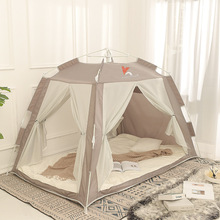 全自动儿童冬季床上帐篷家用大人室内睡觉保暖冬天加厚保温防寒