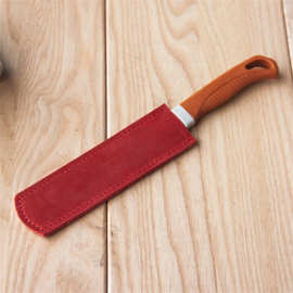 牛皮纯色保护套 剪刀防钝收纳套 水果刀匕首便捷防护皮套