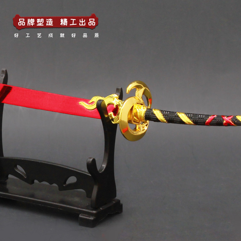 永劫无间游戏周边 阴阳师赤影妖刀金属武器摆件兵器收藏玩具22cm