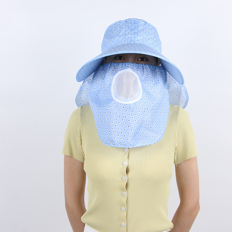 Cycling Cap Children Summer Sun Hat Summer Sun Hat Women's Sun Hat Face Covering Breathable Wide Brim Tea Picking Hat Women