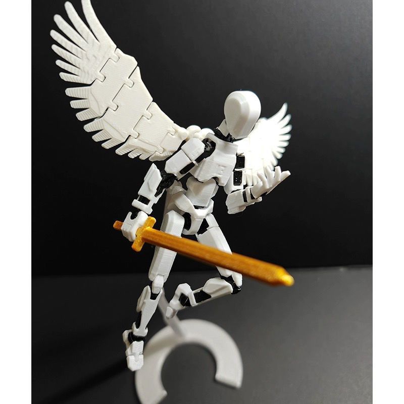 3d打印幸运萝卜人多关节可动人偶男孩手办模型机器人积木拼装玩具-阿