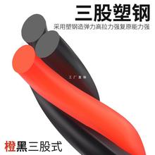 电工穿线器带滚轮头钢丝包胶 电线网线穿管器 光纤线槽引线器