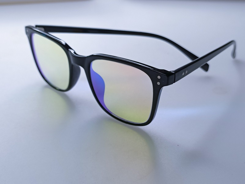 爆款tr亮黑色盲色弱眼镜 红绿色盲矫正眼镜 全框男女通用厂家批发