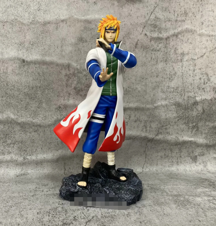 动漫手办 四代目 波风水门 站姿 公仔摆件 雕像场景 模型 盒装手