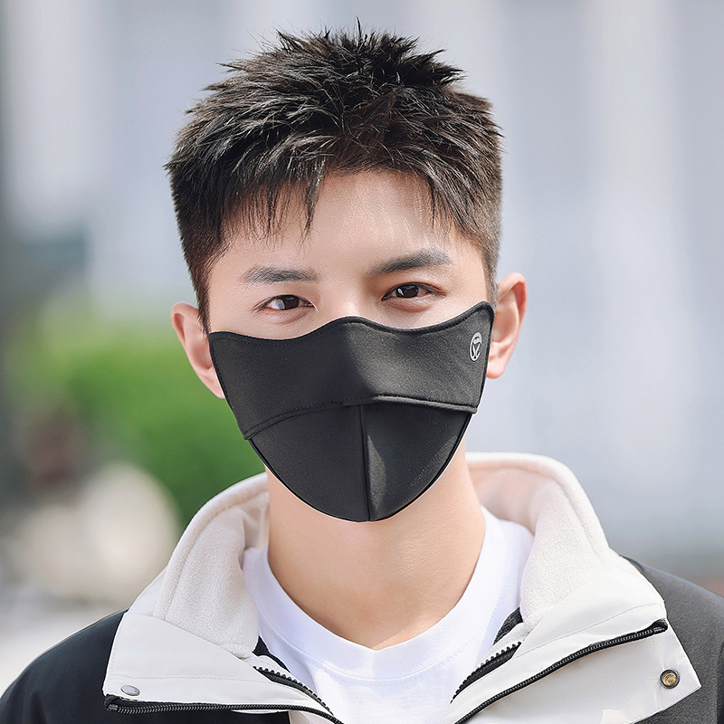 Warm Mask Autumn and Winter New Men's 5d Three-Dimensional Mask Outdoor Riding Cold-Proof Thick Mask Breathable Mask Hair Generation