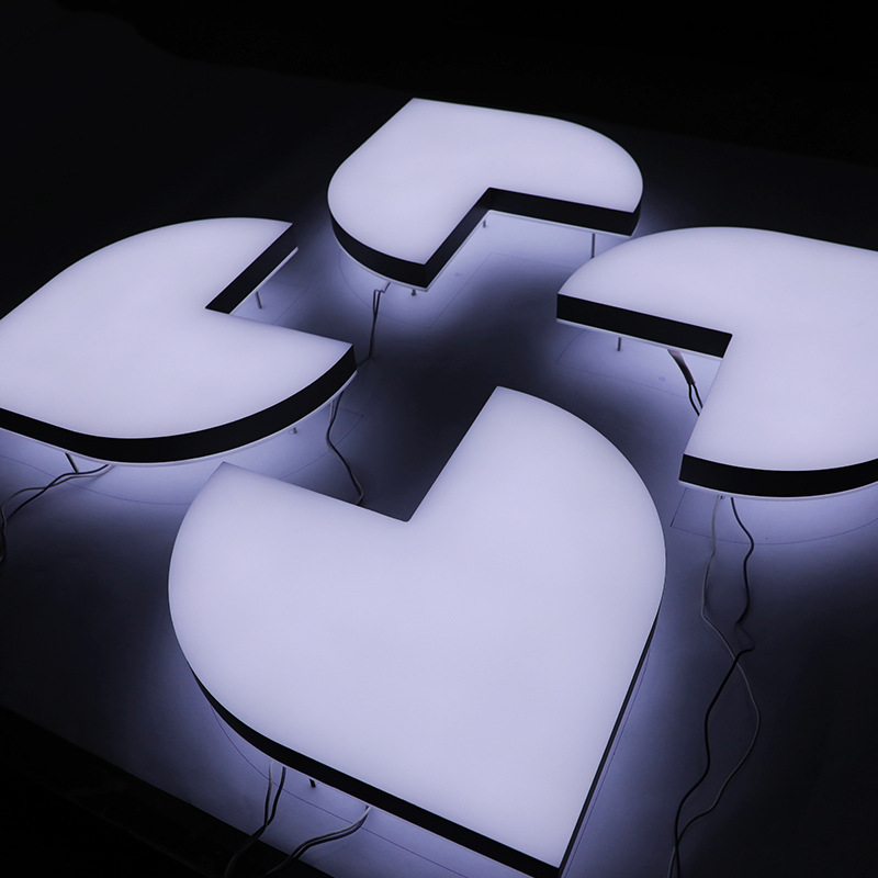 亿角工厂发货亚克力迷你发光字 霓虹灯特效艺术字 软灯条发光字