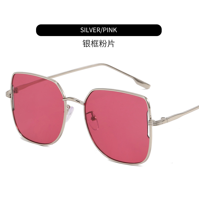 New Metal Spectacle-frame Sunglasses Women's UV Protection Trendy Sunshade Glasses Metal Frame Glasses for Men