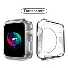 适用于苹果手表保护套TPU硅胶透明半包护套 watch保护壳厂家现货