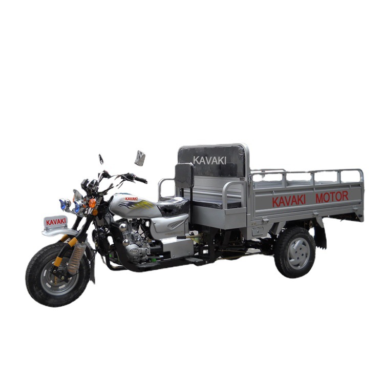 热销广州摩托车厂家kavaki 150cc双排座载客拉货两用三轮摩托车