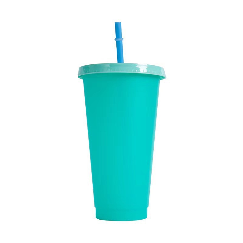 Factory New Temperature-Sensitive Cold Color-Changing 710 Large Capacity Pp Plastic Sippy Cup Wholesale Logo Drink Cup