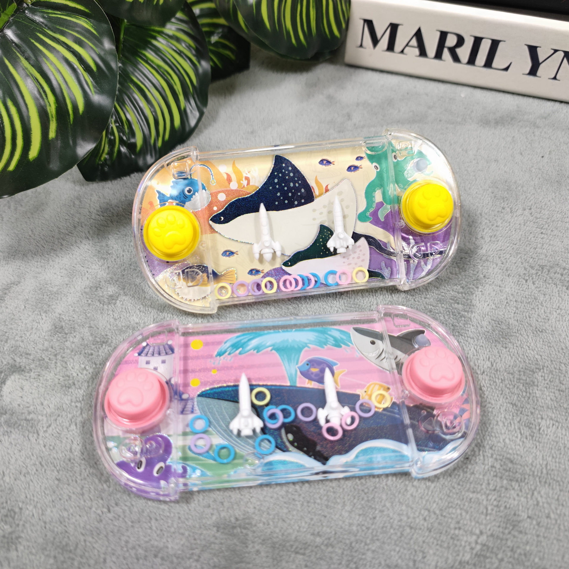 儿童水机套圈玩具休闲传统怀旧手眼协调 男孩女孩互动游戏机跨境