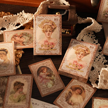 意鸟盒装贴纸 梦境少女系列 欧式贵族少女手帐装饰素材30张入