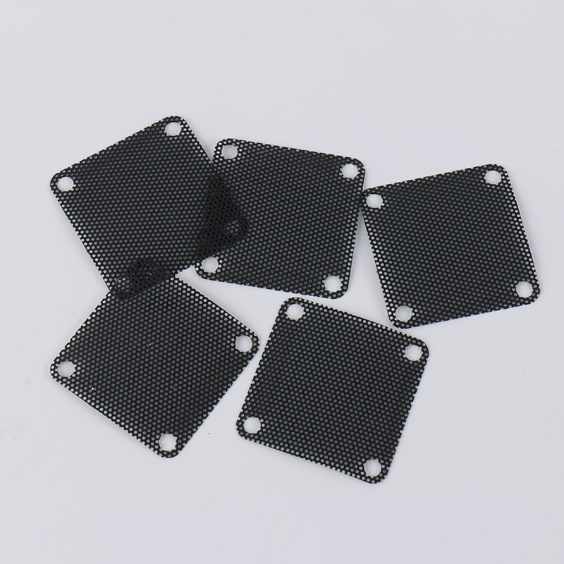 电脑机箱防尘网 机箱防尘罩pvc防尘网 风扇防尘过滤网罩有孔通风