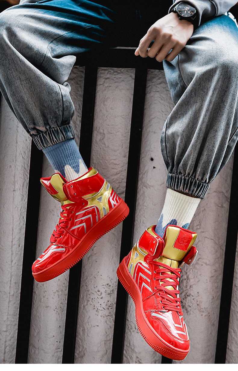 aj漫威毒液联名限量版钢铁侠aj1莆田高帮男鞋子韩版潮流百搭板鞋