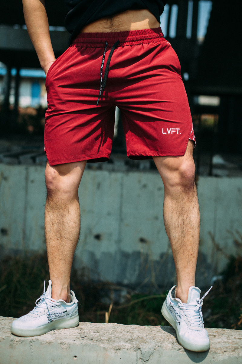 速干短裤健身运动训练跑步裤男肌肉男休闲透气时尚五分裤