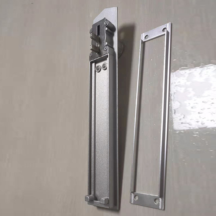 滑盖口袋锁分体式金刚网执手锁 厂家现货口袋锁纱窗锁五金配件