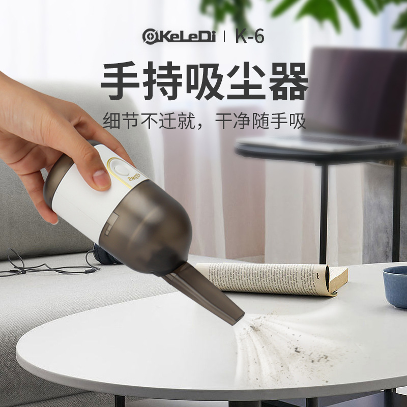 Keledi Desktop Vacuum Cleaner Mini Portable Cleaning Machine Office Home Car Wireless High Power Factory Wholesale