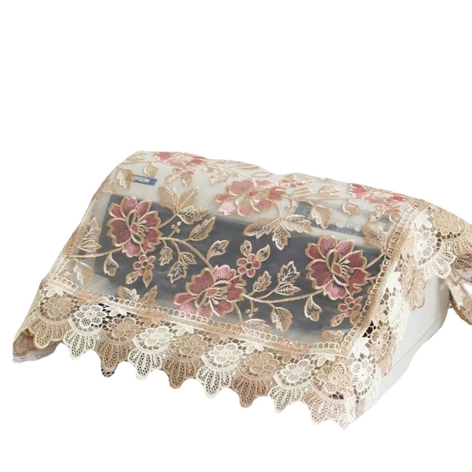 蕾丝盖布电饭煲茶杯方形圆形空气炸锅茶盘小圆桌巾电饭锅盖巾