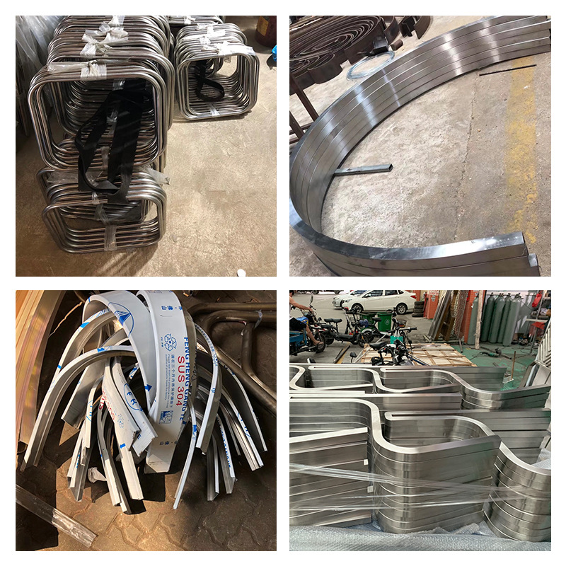 方管拉弯圆弧弯卡槽数控切割金属钢管不锈钢圆管折弯矩形管