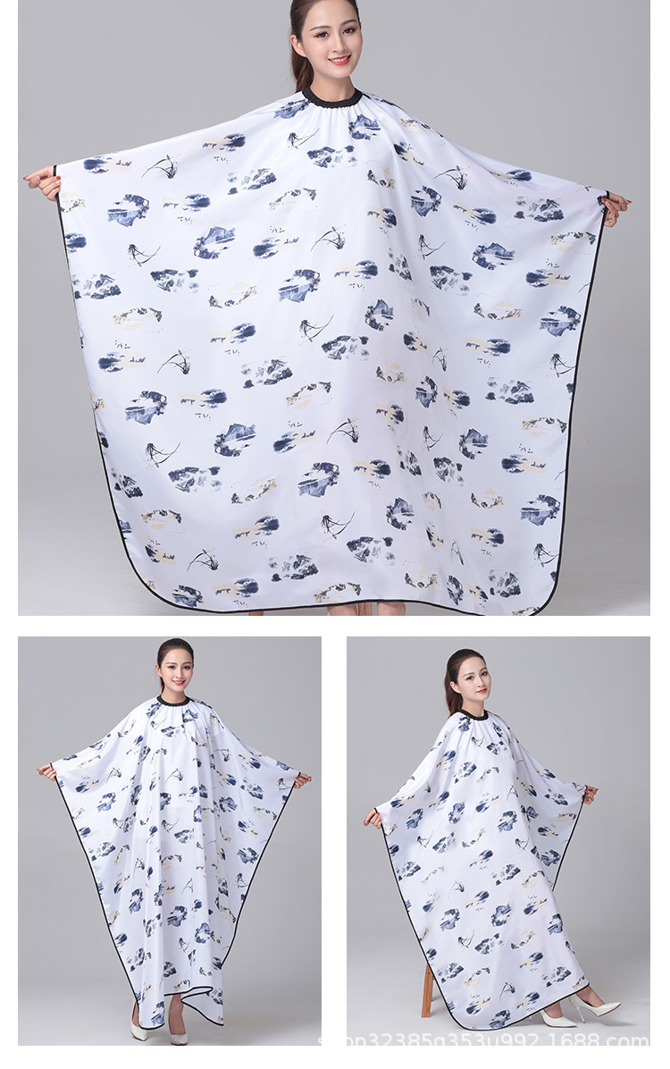 新款理发围布发廊专用成人加大号剪发围裙美发围布防水