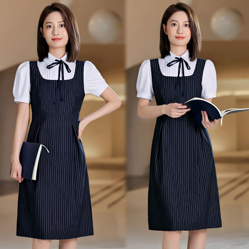 春装学院风职业装马甲裙套装行政服幼师老师园服幼儿园教师工作服