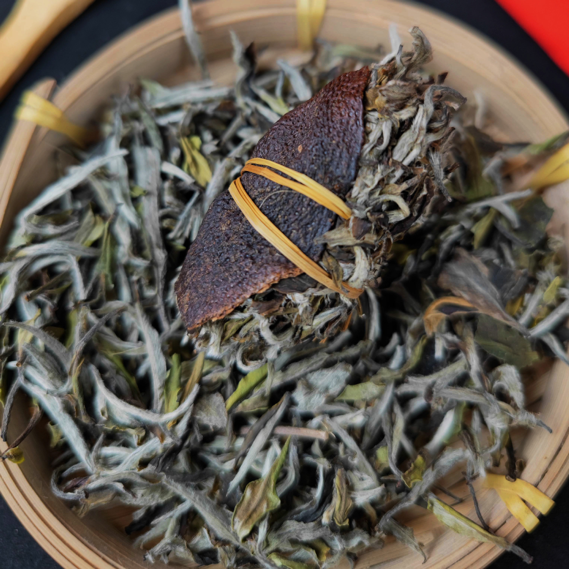 三宝茶新会陈皮福鼎白茶礼盒 批发广东特产三宝茶三宝扎