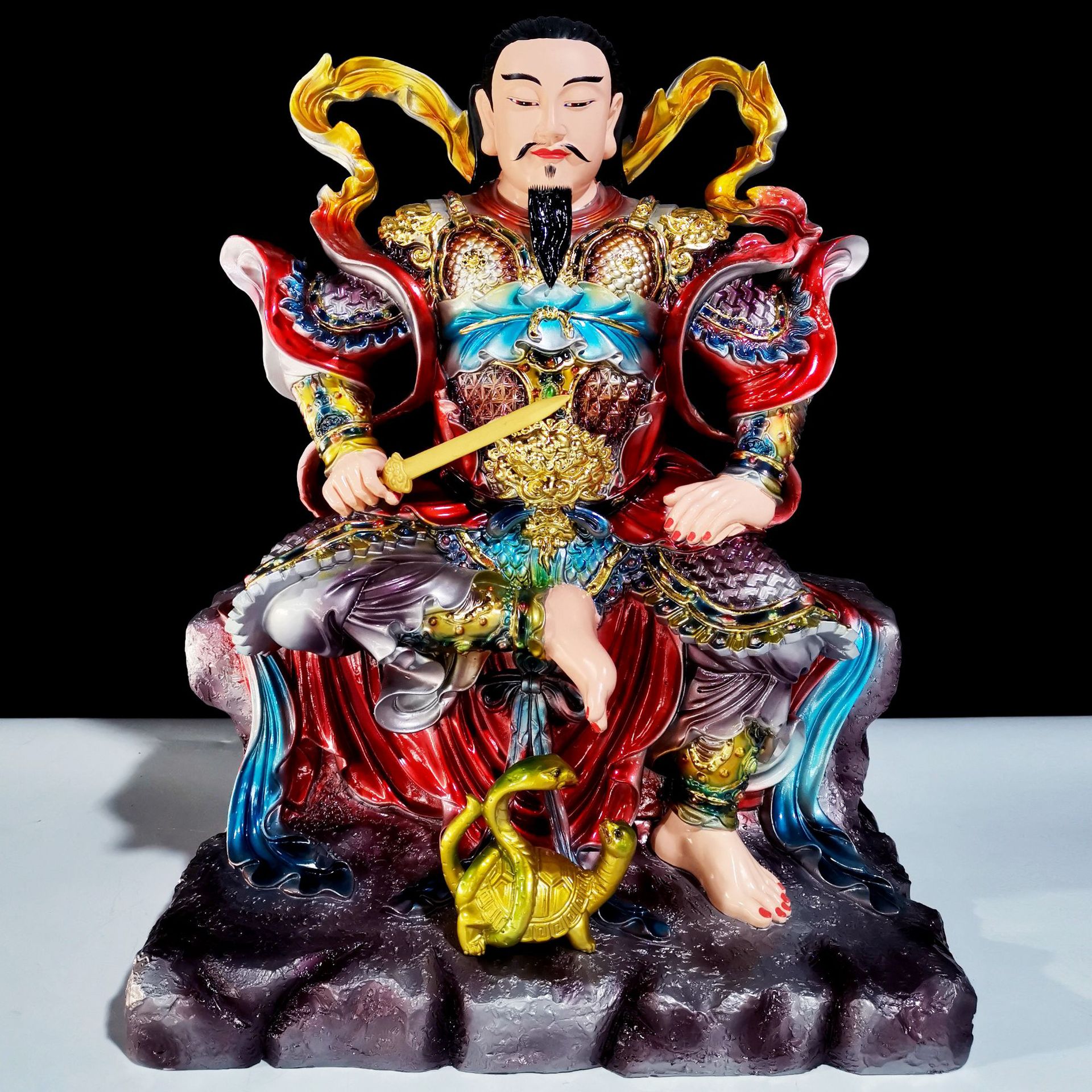 真武大帝神像祖师爷玄天上帝武当山玄武大帝家用店铺办公供奉摆件