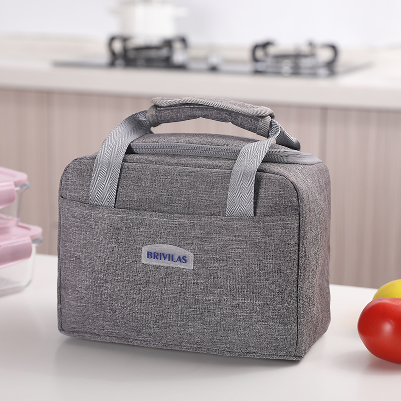 Thickened Lunch Bag Lunch Box Insulated Bag Oxford Cloth Portable Cationic Aluminum Foil Lunch Box Bag with Lunch Bag Lunch Box Bag