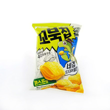 韩国进口零食品好丽友乌龟酥玉米味膨化原味/膨化球80克*12包