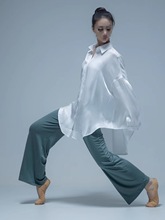 现代舞裤子直筒裤垂感舞蹈衣服中国舞形体阔腿裤古典舞练功服