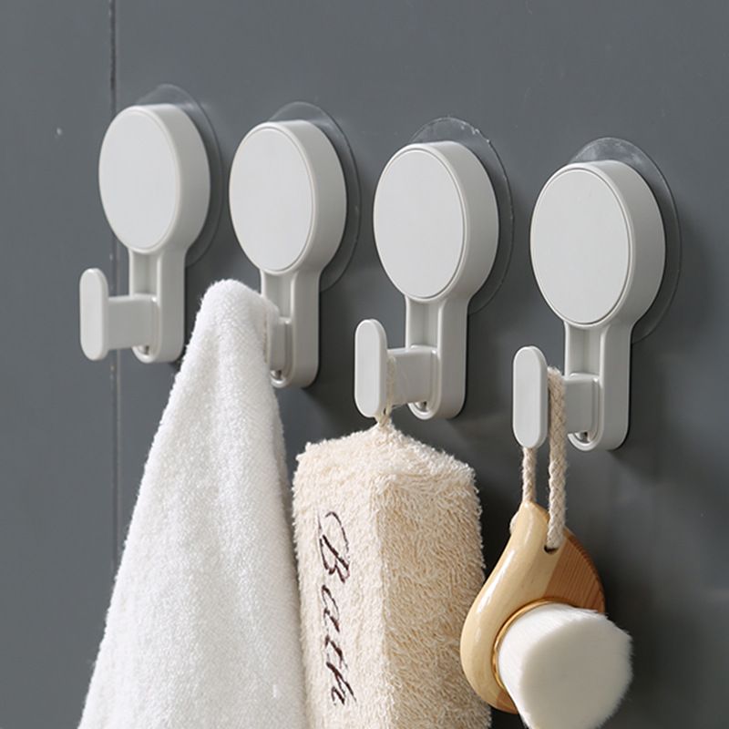 挂钩吸盘壁挂式衣服墙壁单个钩子免打孔强力承重玻璃粘胶浴室粘钩