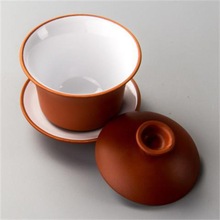茶具主人杯宜兴紫砂盖碗茶杯三才碗单个功夫茶具套装茶海介杯茶道