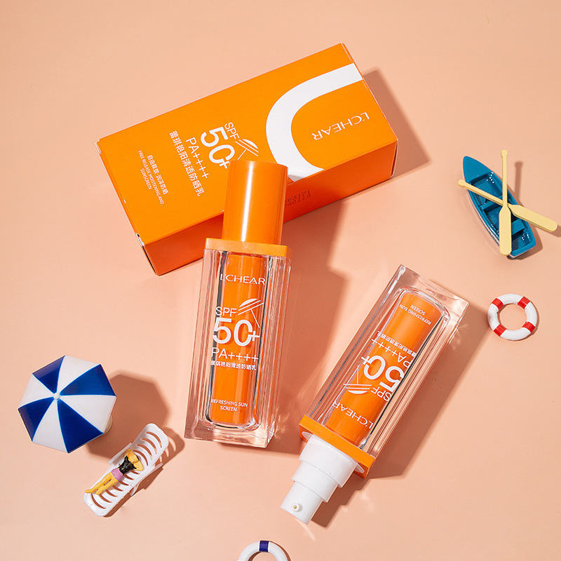 蕾琪艳阳清透防晒乳 spf50 pa    高倍防晒保湿滋润隔离防水防汗