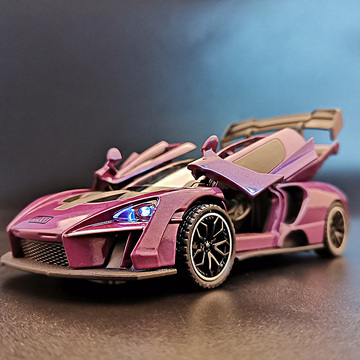 1:32仿真迈凯伦合金车模型塞纳snna拉力赛车跑车男孩小汽车送礼物