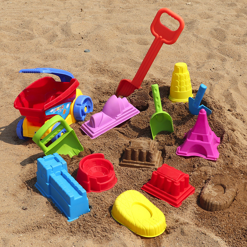 儿童沙滩玩具车宝宝大号挖沙铲子男女孩海边玩沙铲雪挖土工具套装