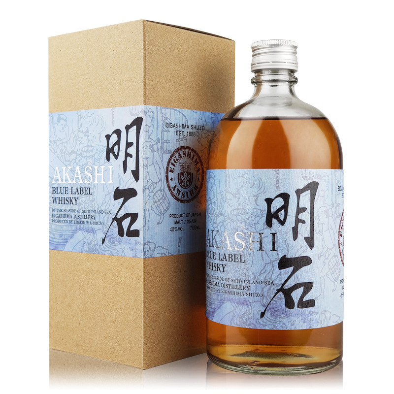 日本洋酒日威明石蓝标威士忌蒸馏酒40%vol700ml调和威士忌-阿里巴巴