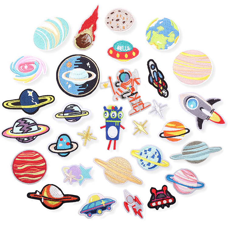 Xiao Tian Astronaut Embroidery Cloth Stickers Clothes Patch Stickers Bag Decoration Embroidery Stickers Ironing Zhang Zi Computer Embroidery Logo