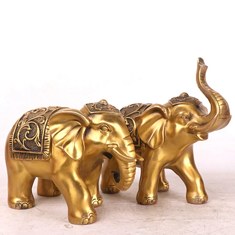 杨铜记 纯铜大象摆件 吸水象 花象工艺品 礼品 厂家批发