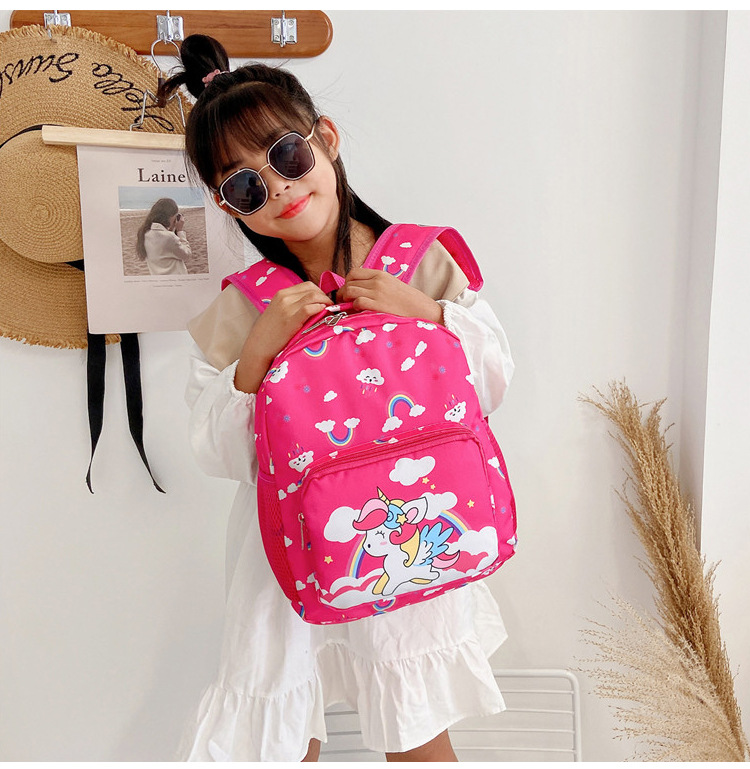 Children's Bag 2022 Summer New Western Style Printed Kindergarten Schoolbag Girl Princess Travel Small Backpack Backpack