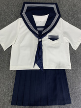 日本海军风白三本改良款基础款JK制服班服女学生水手服校服学院风