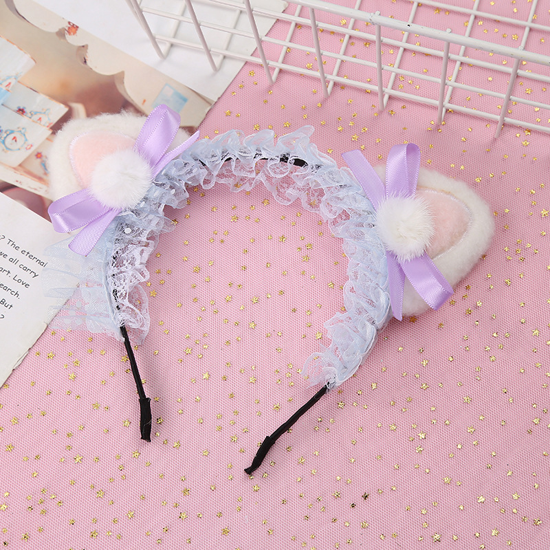 Japanese and Korean-Style Two-Dimensional Cosplay Headband Lolita Cat Ears Hair Accessories Role-Playing Cute Maid Headband