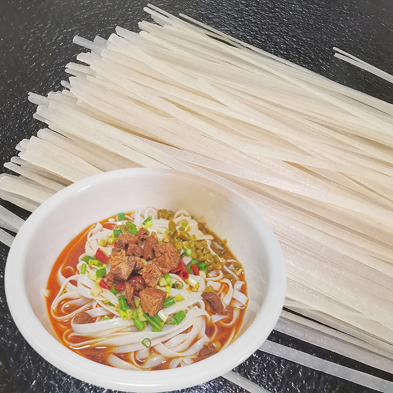 湖南米粉扁粉常德干米粉河粉圆粉长沙米粉米面宽粉无浇头调料