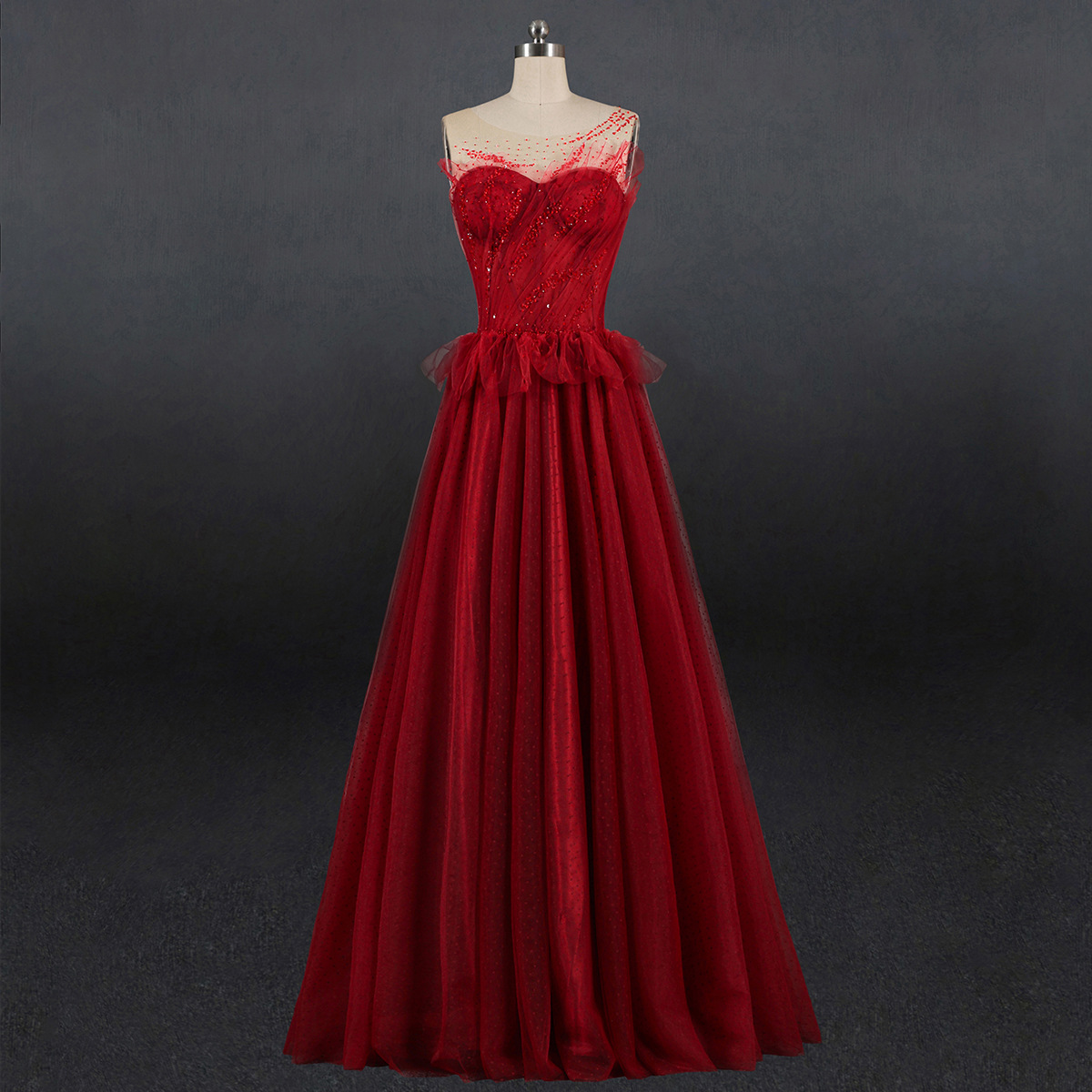 新娘红色敬酒服晚礼服2020新款气质宴会主持年会仙气礼服一件代发