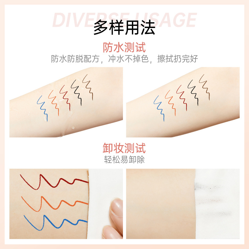 Koco Angel Quick-Drying Extremely Fine Liquid Eyeliner Waterproof Smear-Proof Color Eyeliner Wholesale Eye Shadow Pen