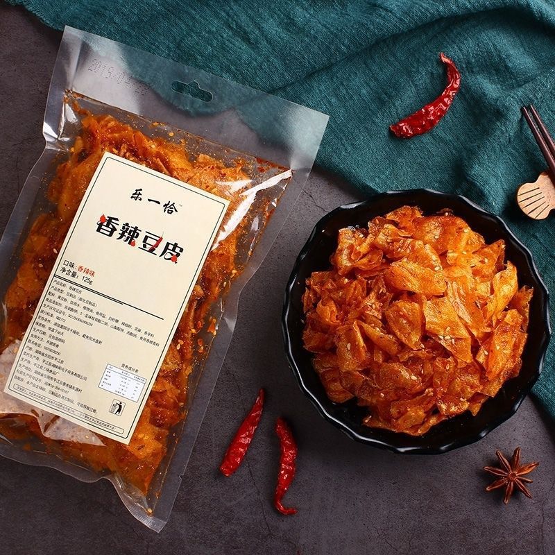 手工辣条湖豆皮麻辣脆豆皮香辣味候重庆网红批发小吃休闲特产送礼