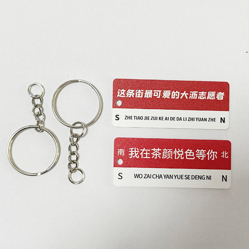 Creative Popular Acrylic Keychain Where Do I Miss You Keychain Creative Couple Keychain Wholesale