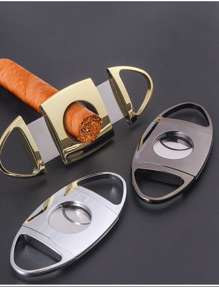 60烟径大孔径锌合金雪茄剪雪茄刀剪刀雪茄钳多色配件工具厂家直销