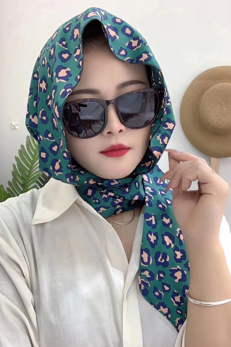 丝巾帽头巾女飘带网红年新款百搭优雅妈妈包头夏季薄款防晒帽
