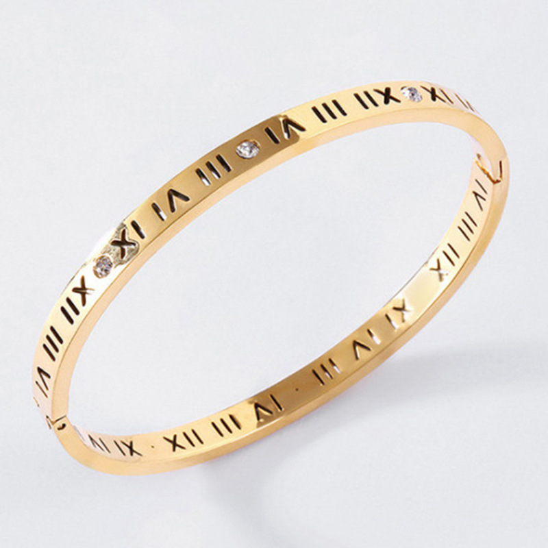 大牌同款罗马数字手镯女轻奢小众高级感设计镯子2021年新款潮配饰