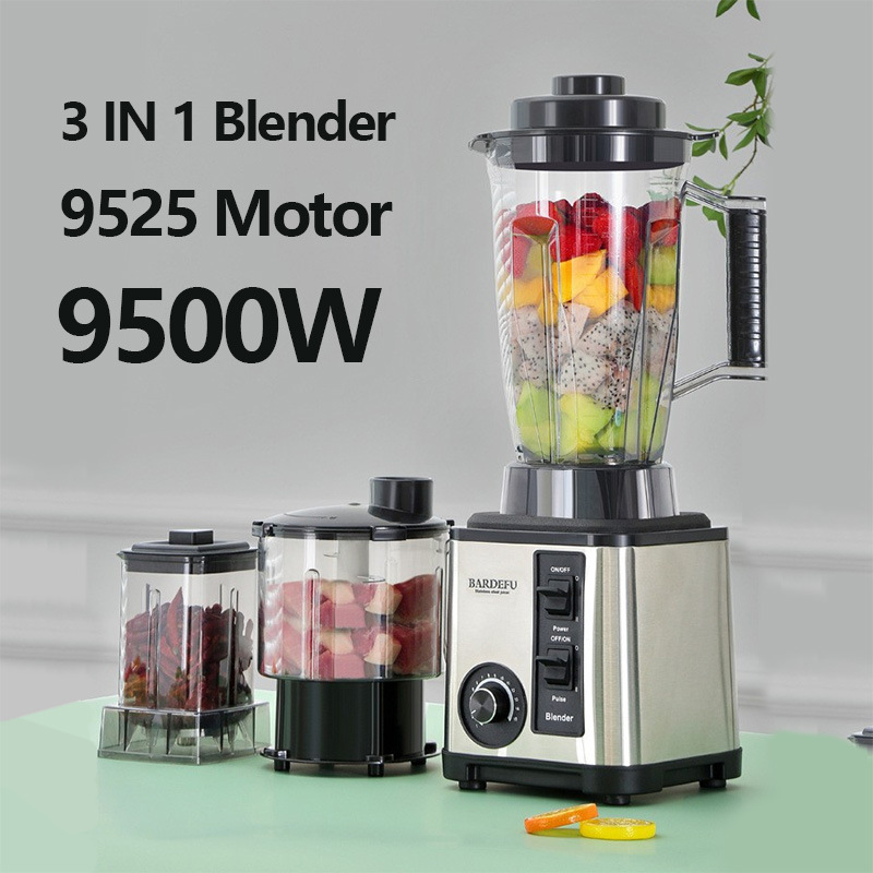 foreign trade 3l three-in-one 9500w cytoderm breaking machine large capacity multifunctional 3in1 juicer meat grinder mixer